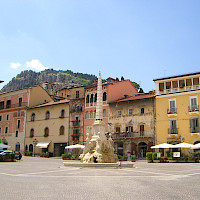 Tagliacozzo, città vicina a Sante Marie, partenza del Cammino